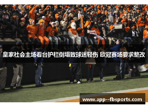 皇家社会主场看台护栏倒塌致球迷轻伤 欧冠赛场要求整改